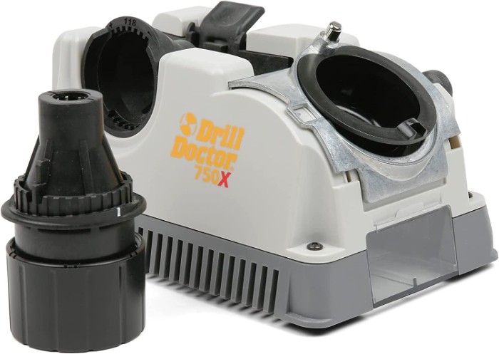 This Drill Doctor DD750X 750X Drill Bit Sharpener is our overall best drill bit sharpener in this list as it combines speed, versatility, durability and value to give you an all-rounded sharpener you can rely on.